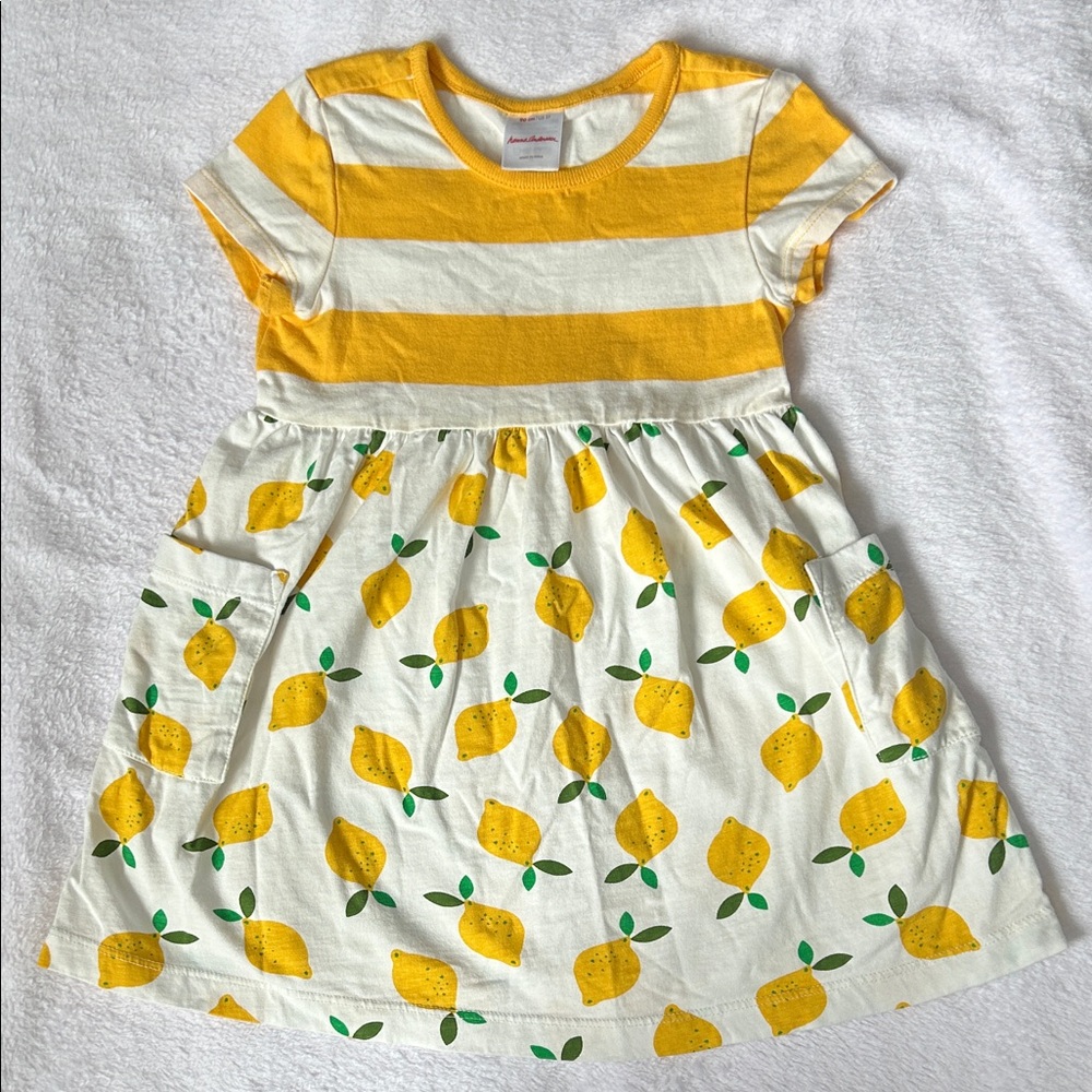 Hanna Andersson Striped Lemon Dress